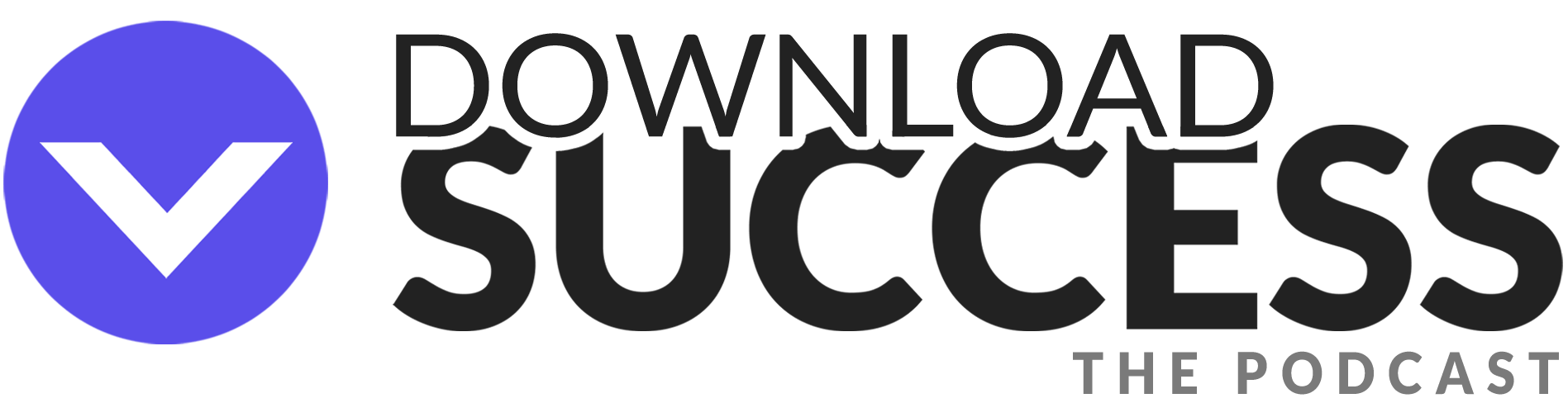 logo for the download success podcast, a motivational & inspirational podcast for business owners and entrepreneurs